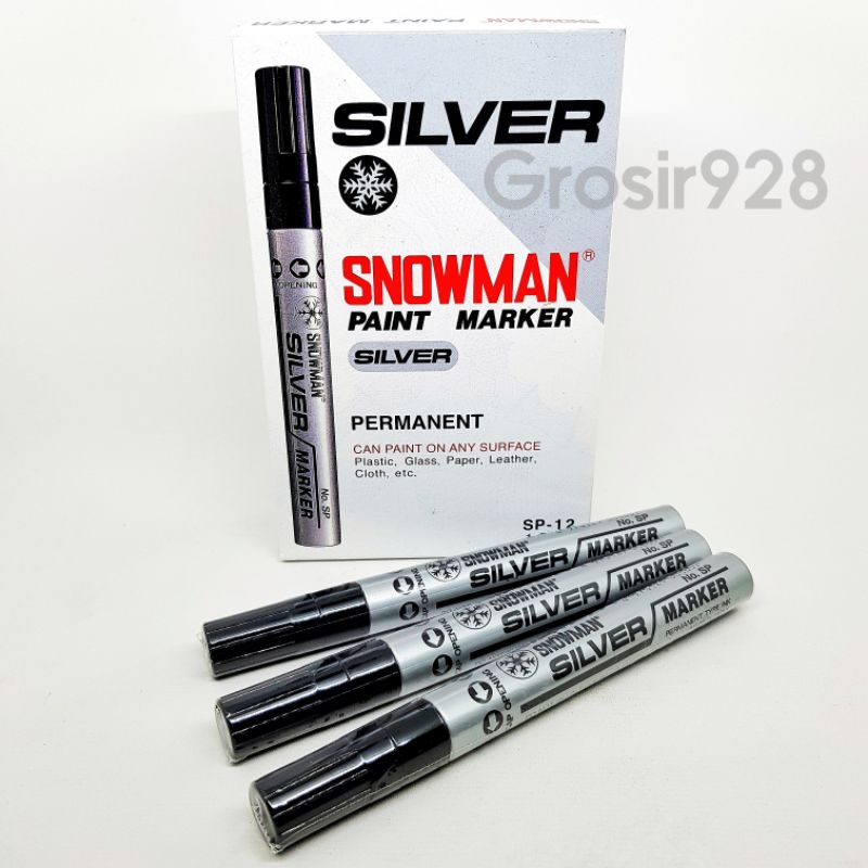 

Spidol Paint Marker Snowman Silver