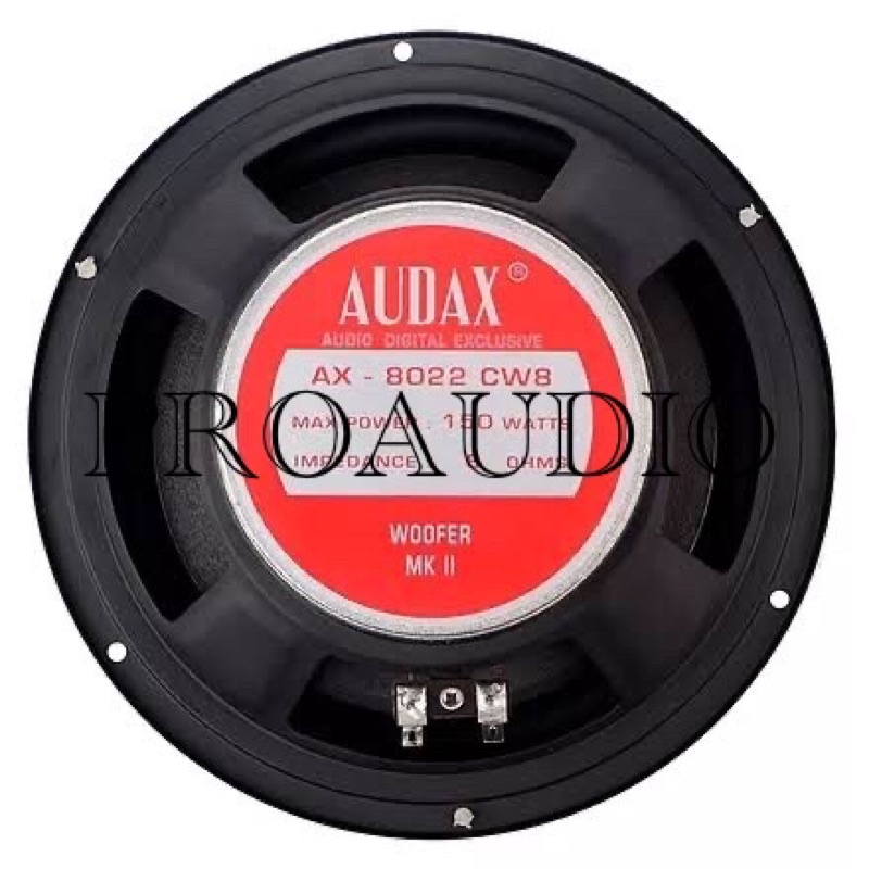 Speaker Woofer 8&quot; 8 Inch 8 in Audax AX-8022 CW8 MKII AX 8022 AX8022