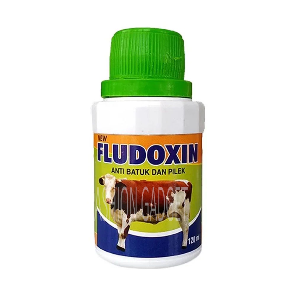 Fludoxin 125 ML Obat Hewan Obat Flu Batuk Pilek Untuk Sapi Kerbau Kambing Babi Kuda Meningkatkan Daya Tahan Tubuh Menambah Energi Obat Anti Diare Hewan