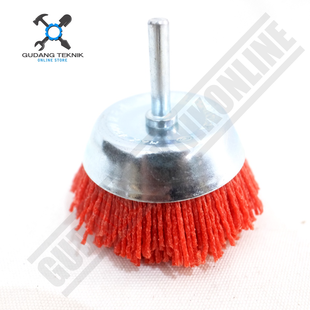 Sikat NYLON Gerinda Mini 3&quot; MANGKOK INGCO WB30755 / Nylon Cup Brush Nilon 3 Inch WB 30755 WB-30755