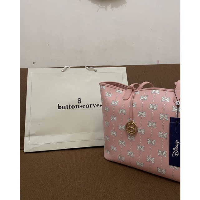 YUMI TOTE BAG PINK BUTTONSCARVES DISNEY