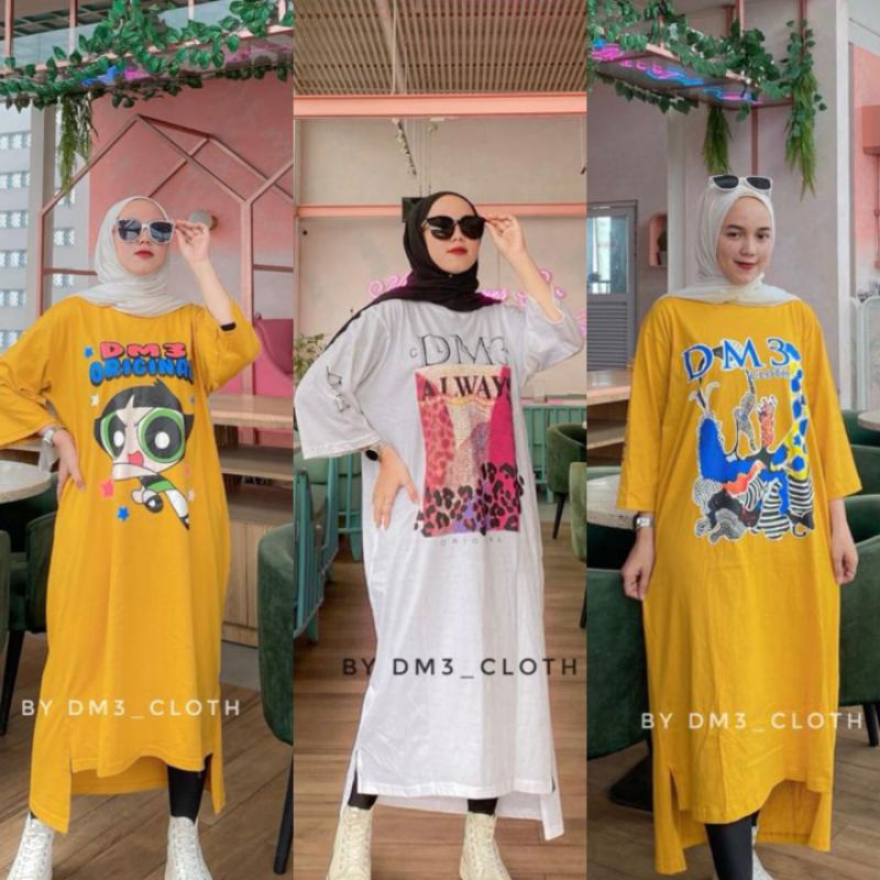 VRN ID - 100% ORIGINAL DM3 /LONG TUNIK KAOS DM3 /LONG TUNIK/LONG TUNIK DM3/TUNIK DM3/TUNIK KAOS/TUNI