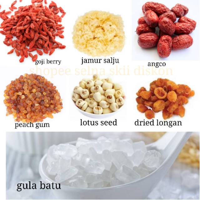 Minum kecantikan peach gum dessert