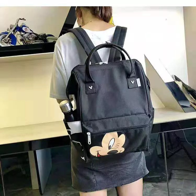 Tas Ransel Wanita Remaja Kapasitas Besar / Tas Sekolah Anak Perempuan Murah  SD, SMP Model Style Korean VIRAL Tas Sekolah Anelo Micky Anak