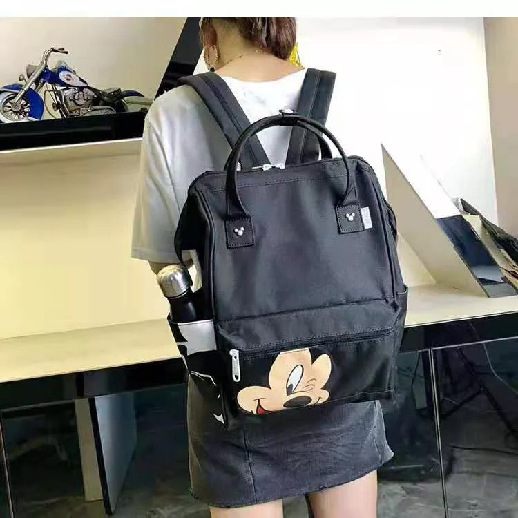 Tas Ransel Wanita Remaja Kapasitas Besar / Tas Sekolah Anak Perempuan Murah  SD, SMP Model Style Korean VIRAL Tas Sekolah Anelo Micky Anak