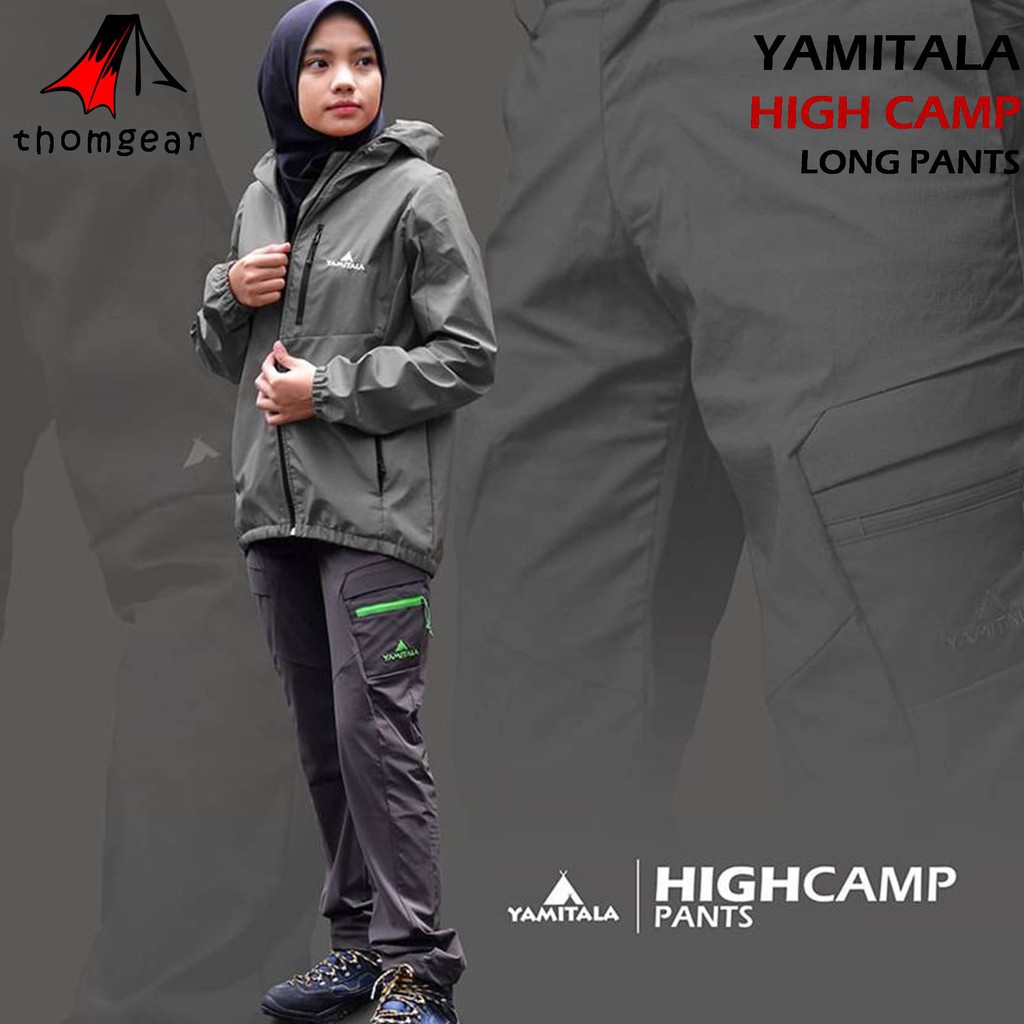 Celana Panjang Gunung Outdoor Hiking Panjang Yamitala Highcamp Unisex Pria Wanita Laki Laki Cewek Cewe Cowok Cowo Dewasa Quickdry Stretch Elastis Slim Fit Reguler Karet Pinggang Original Terbaru Ukuran S Xl 27 Jumbo Thomgear