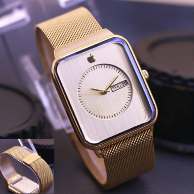 Jam Tangan Wanita Atau Pria ( Unisex ) Iphone Tanggal Hari Aktif