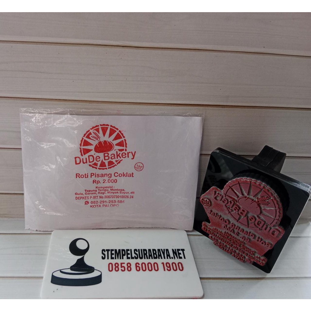 

Stempel plastik anti luntur