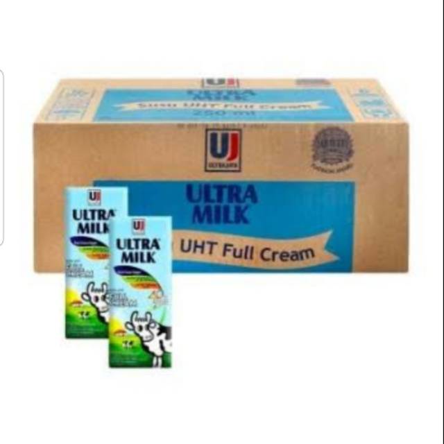 

Susu ultra milk fullcream 200 ml isi 24 pcs