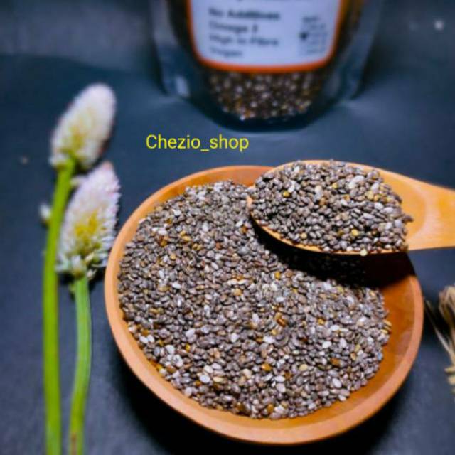 

Chiaseeds Organik 200gram / Chia Seed Organik / Black Chiaseeds Organic