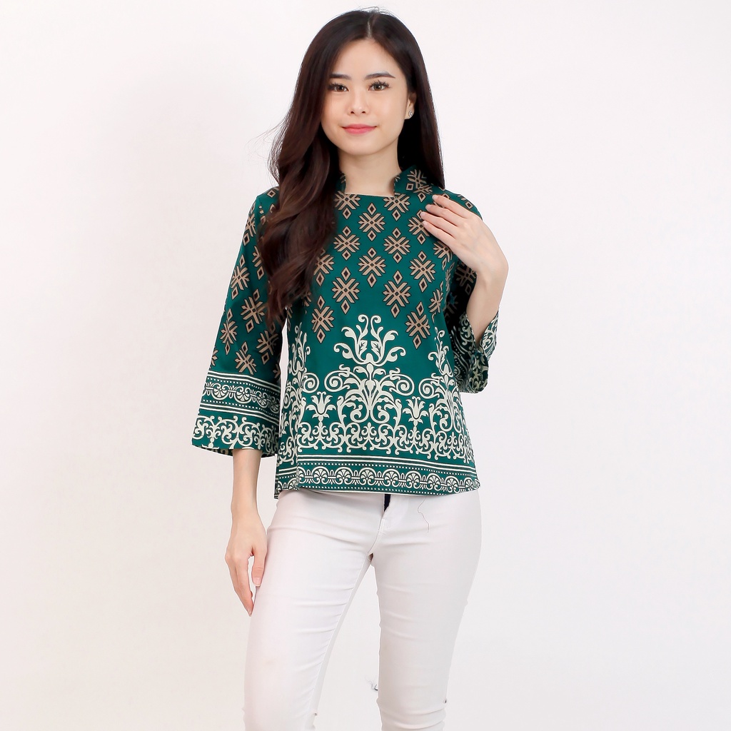 Batik Wanita - Atasan Batik 559 - 974-Green Wajig