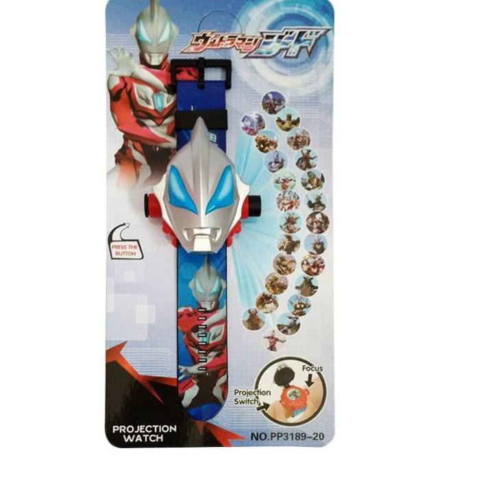 CD6 Ultraman Proyektor Digital Jam Tangan Anak Laki ~