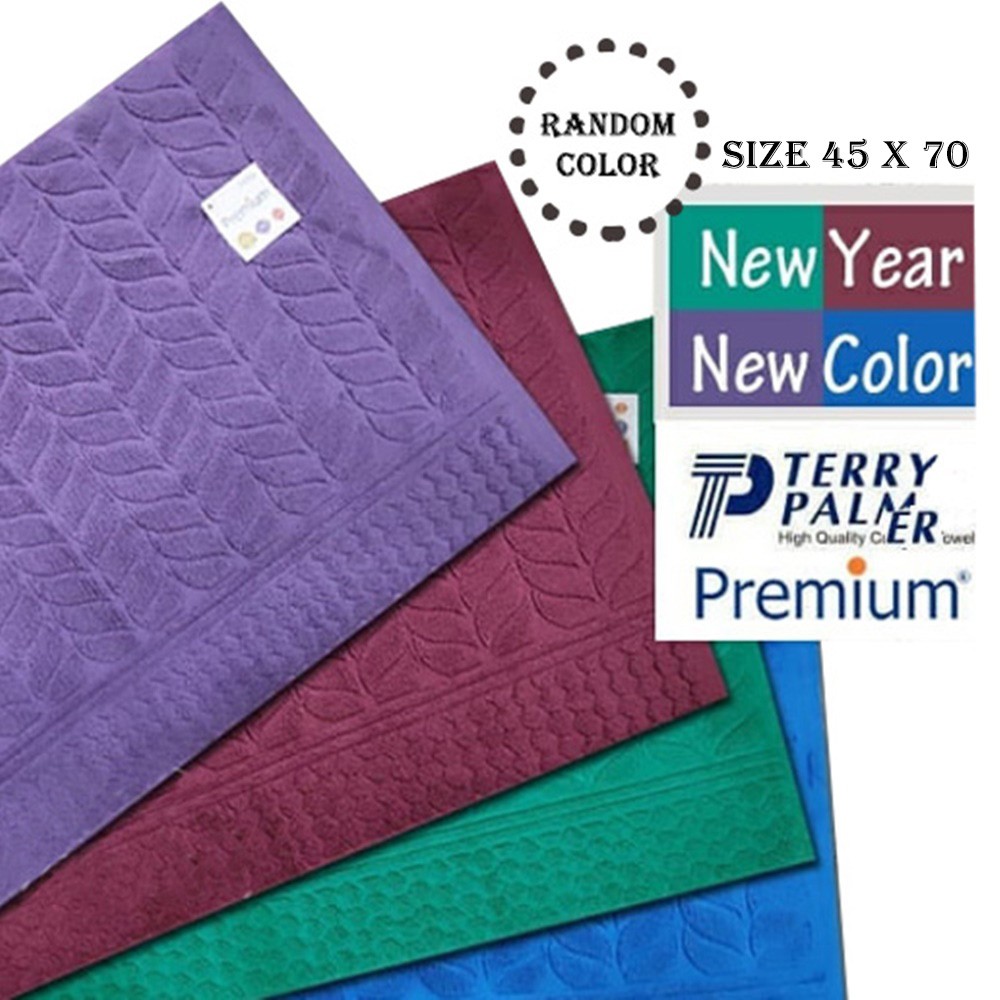Terry Palmer Keset Handuk Premium 45 x 70 cm - Motif KAKI /Keset kamar mandi/keset rumah