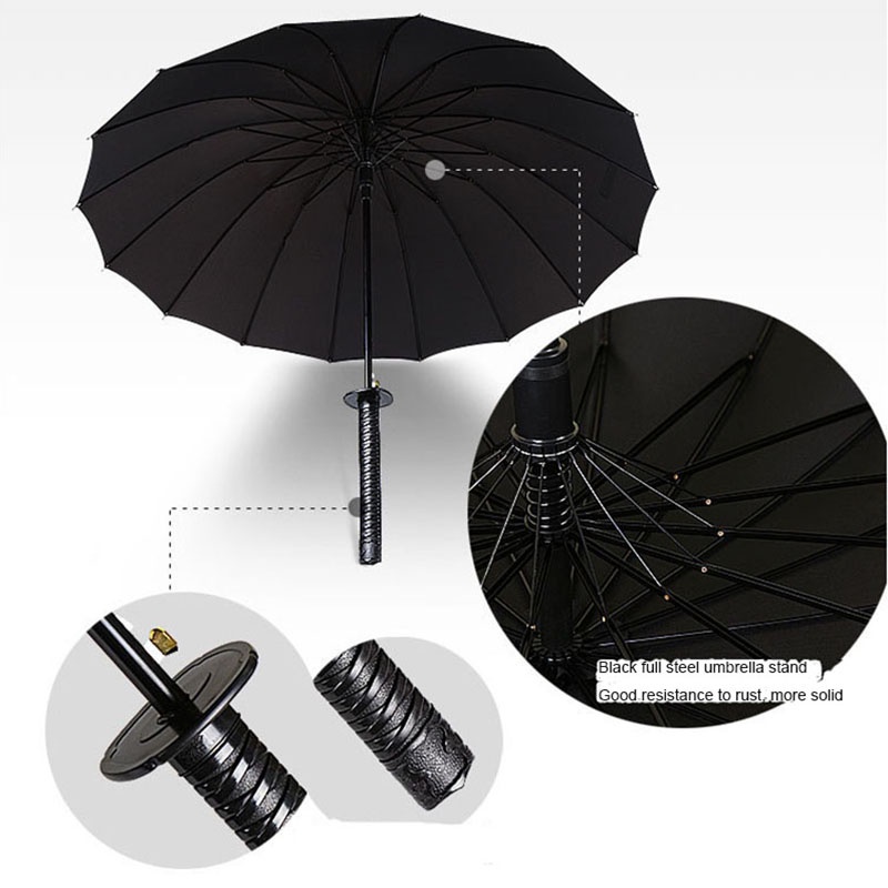 Umbrella Payung Hujan Samurai Jepang Gagang Kokoh Diameter 103 cm