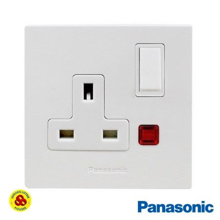 Panasonic Stop Kontak AC WBSJ1214 3P Style Series White Indikator