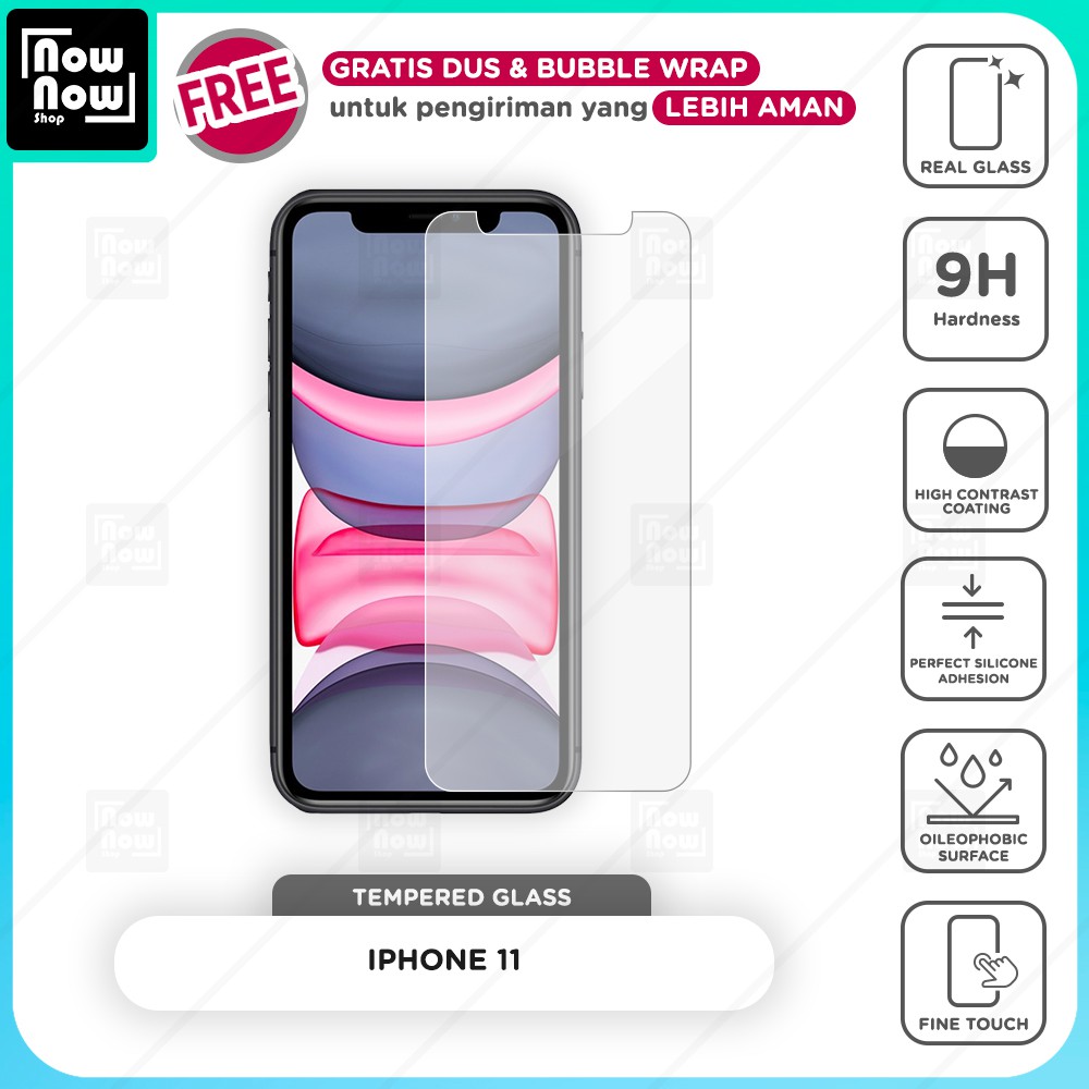 Tempered Glass Anti Gores iPhone 11 / 11 Pro / 11 Pro Max Screen Guard Protector 9H Kaca Temperglass