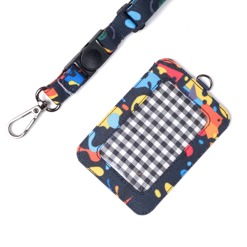 

Gantugan ID Card Holder Kantor Kasual Name Tag Lanyard Pria Wanita - IDCS05