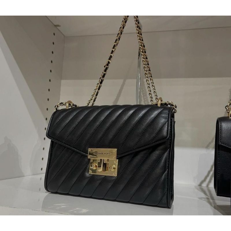 mk rose shoulder flap medium