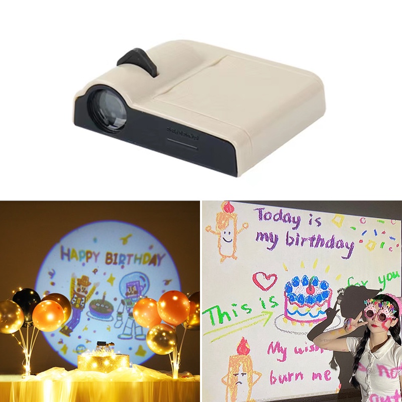 Happy Birthday Projector Mini Ulang Tahun Untuk Dekorasi Pesta Ulang Tahun Anak