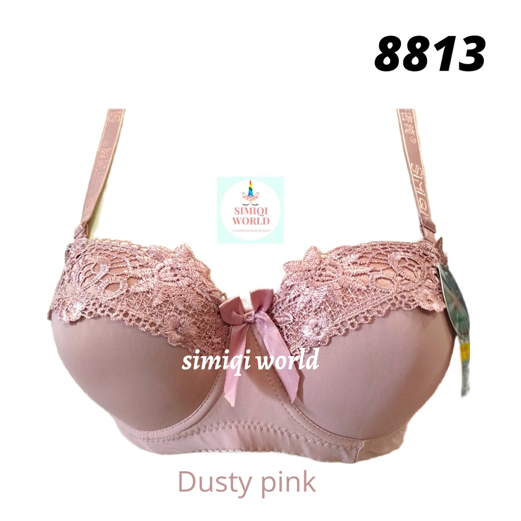 Bra Simiqi 8813 Bh Kawat Push Up Kait 3 Busa Sedang SIZE 36.38.40.42 Cup Setara Cup B BH Wanita TOKO KEANULOVA