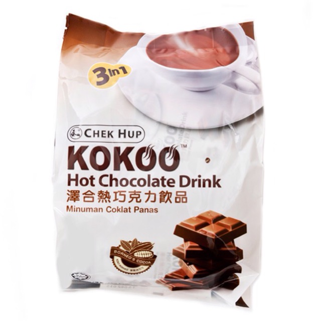 

Chek hup hot chocolate drink 3 in 1 lezat bergizi
