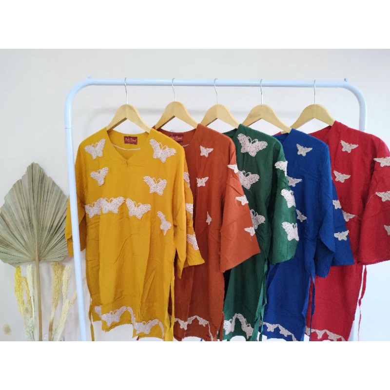 Setelan Batik Daster Renda Kupu-kupu - Putri Diana