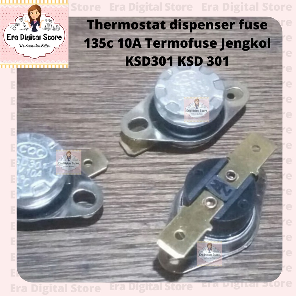 Thermostat dispenser fuse 135c 10A KSD301 KSD 301 Termofuse Jengkol