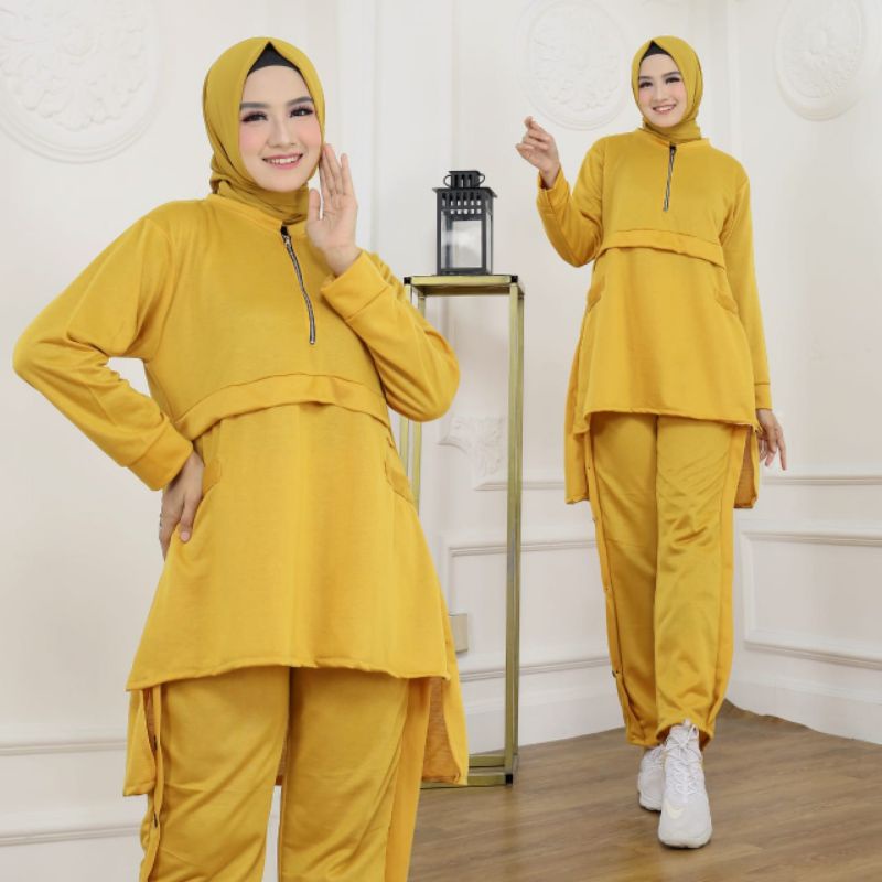 SET HANA JUMBO / SETELAN SPORTY / SRT HANA JUMBO / SETELAN BABYTERRY MUSLIMAH / SETELAN SPORTY MUSLI