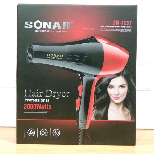 ORIGINAL SONAR SN-1237 HAIRDRYER ANGIN SUPER KENCANG