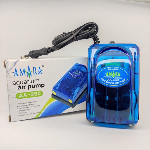 Pompa Udara 2 Way Aerator / Aerasi Oksigen Aquarium Amara AA-350