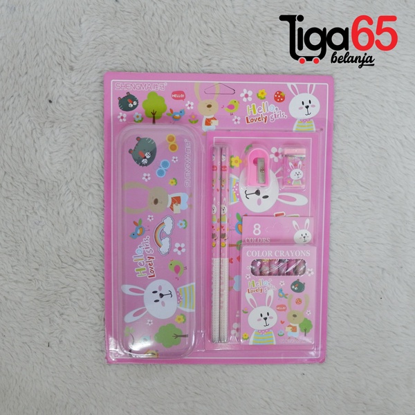 365 STATIONERY SET #40275 Buku &amp; Alat Tulis Anak / Karakter Fancy Gambar Lucu