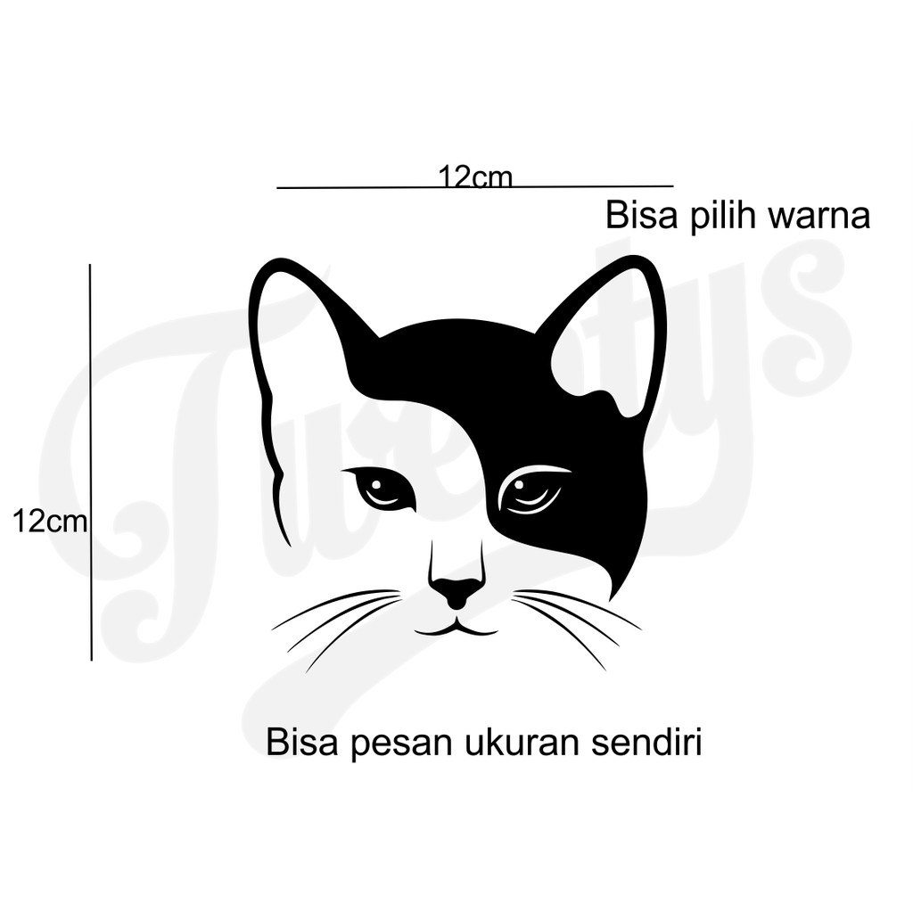 

STIKER KUCING STICKER CUTTING BISA DITEMPEL DIMANAPUN