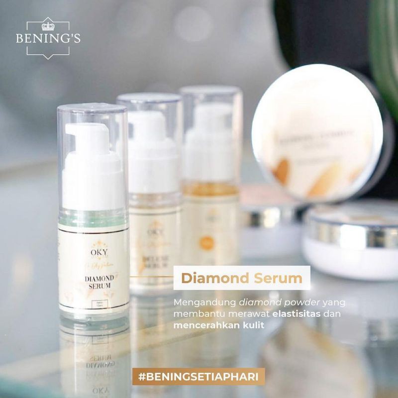 Super whitening Diamond Serum by dr. Oky Pratama bening's skincare
