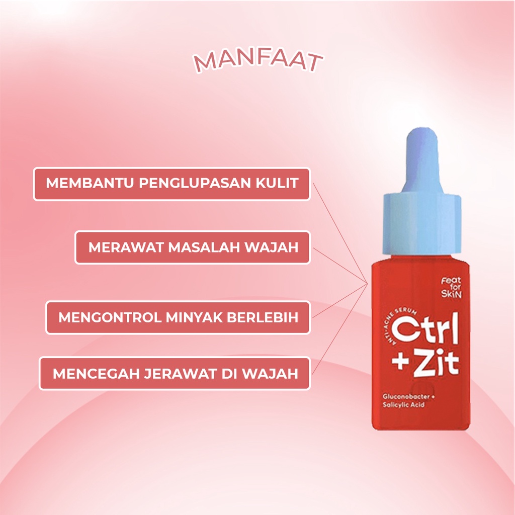 Feat For Skin - Skinfit Ctrl + Zit Anti Acne Serum - 15ml