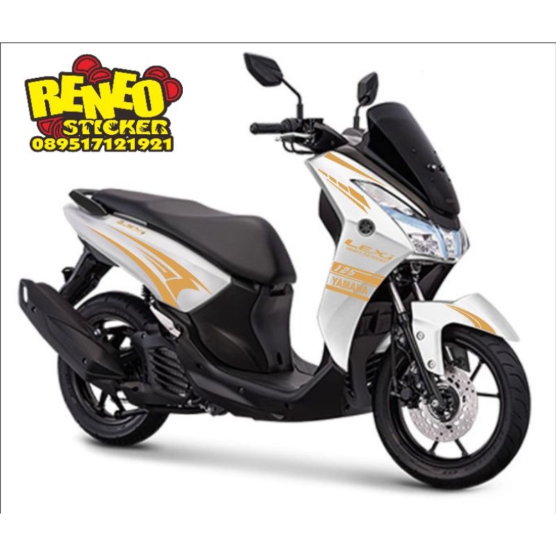 striping lexi / yamaha lexi / cutting sticker motor