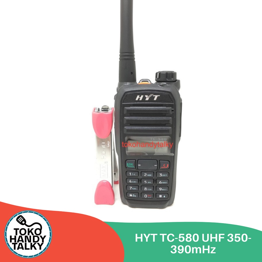 HANDY TALKY HYT TC-580 UHF 350-390MHZ NEW ORIGINAL GARANSI RESMI POSTEL