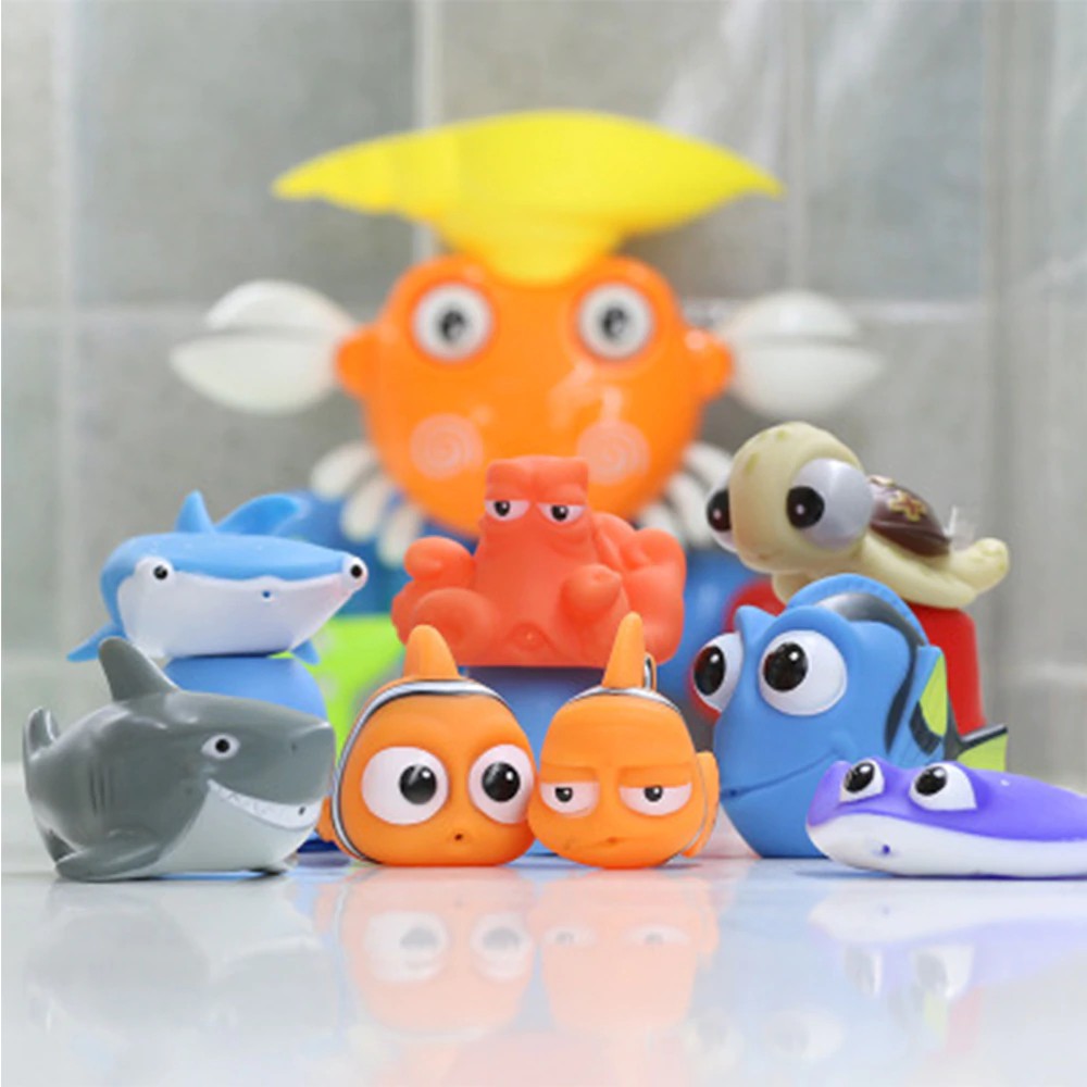 Gratis Ongkir Baby Bath Toys Finding Nemo Dory Float Spray Water Squeeze Toys Soft Rubber Shopee Indonesia