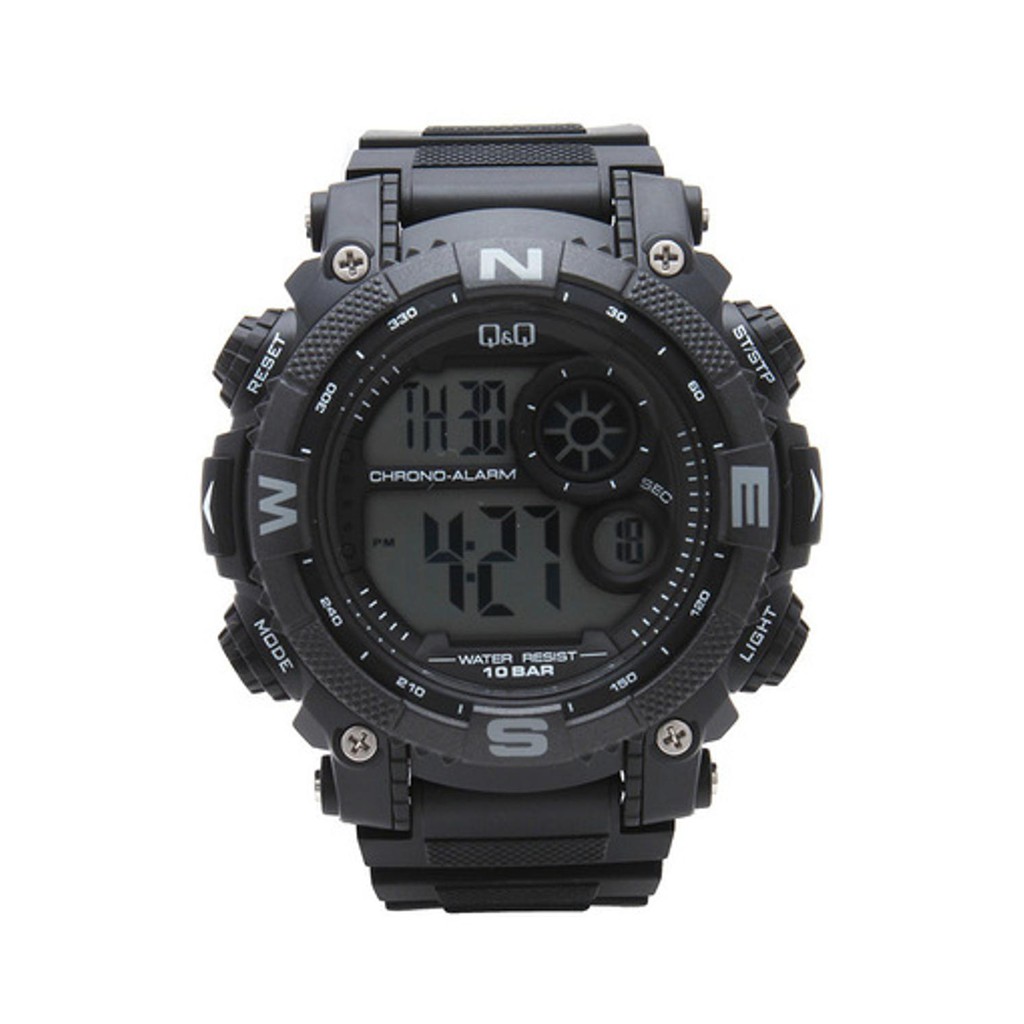 Q Q QQ Digital Jam Tangan Pria Hitam M133J001Y Original Termurah