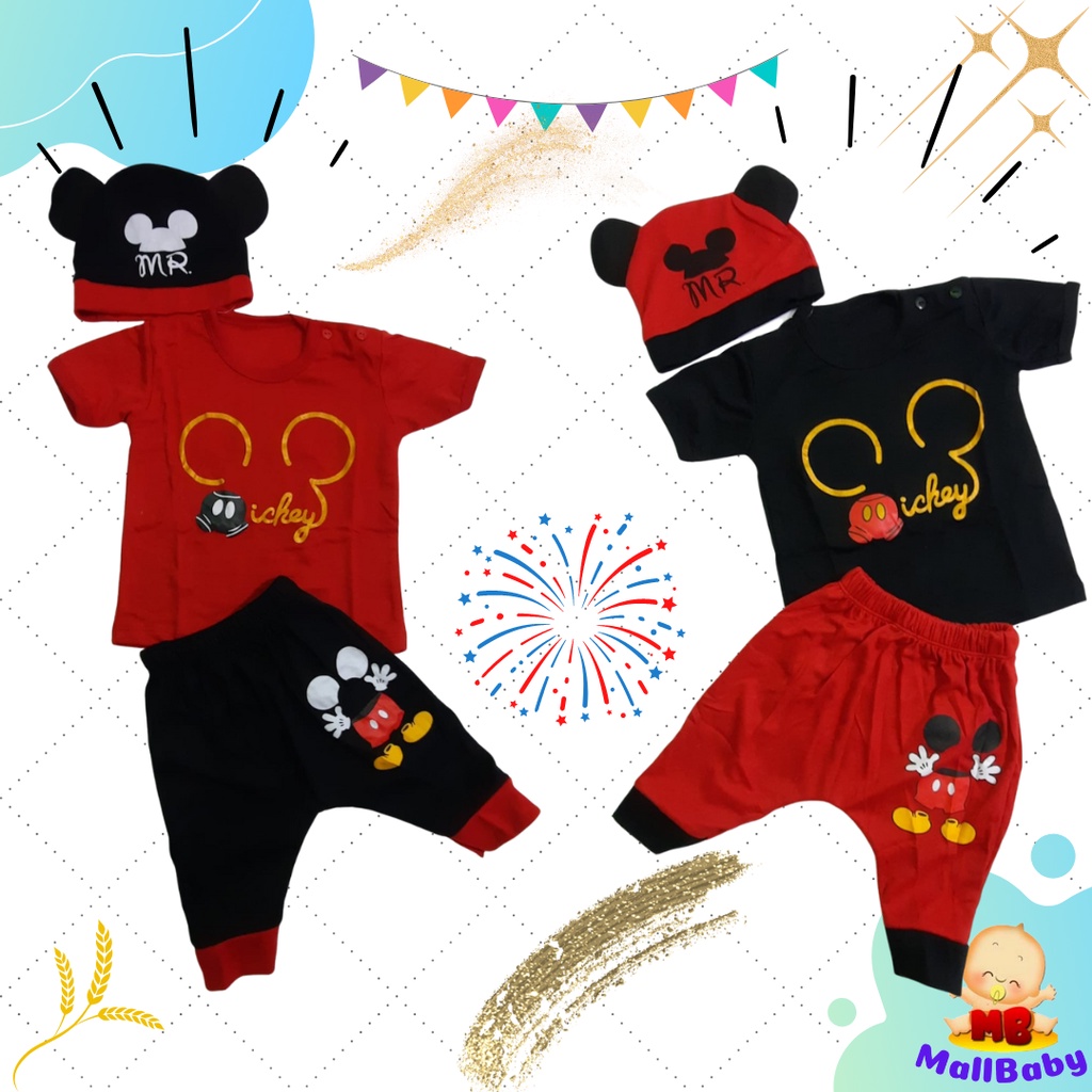 Baju Anak Laki Laki Setelan Baju Bayi Lucu Disneyy Mickey