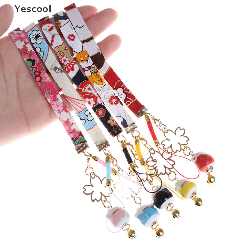 Yes Tali Lanyard Motif Bunga Daisyloncengkucing Untuk Aksesoris Handphone