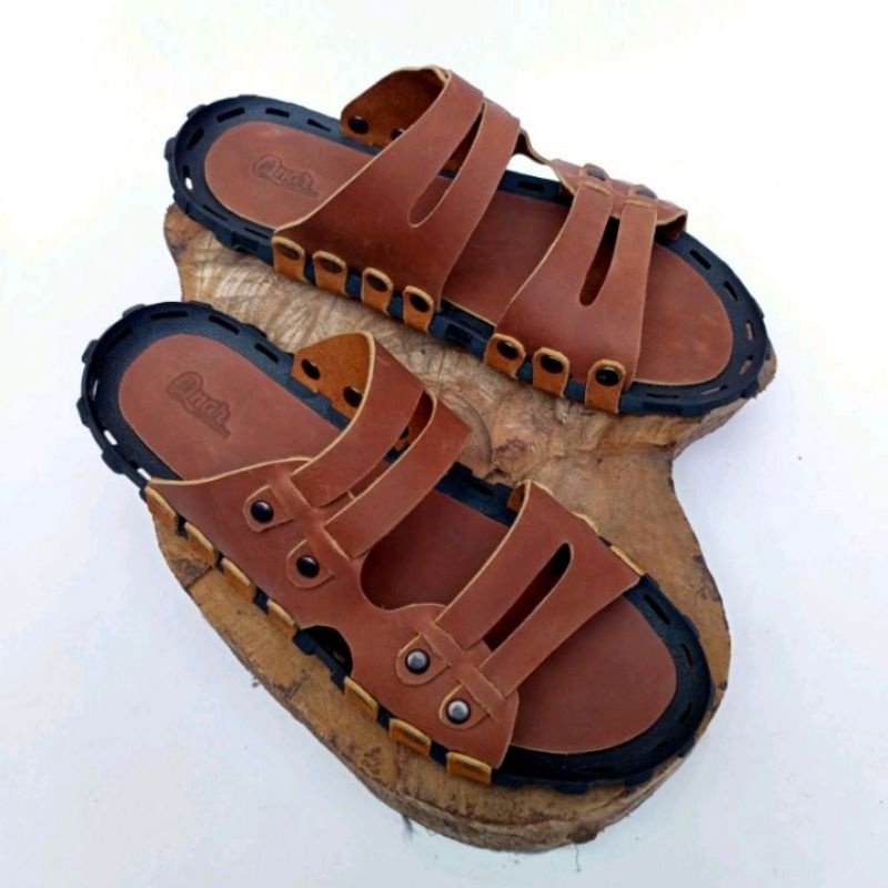 Sandal casual pria kulit asli Sandal pria kulit asli