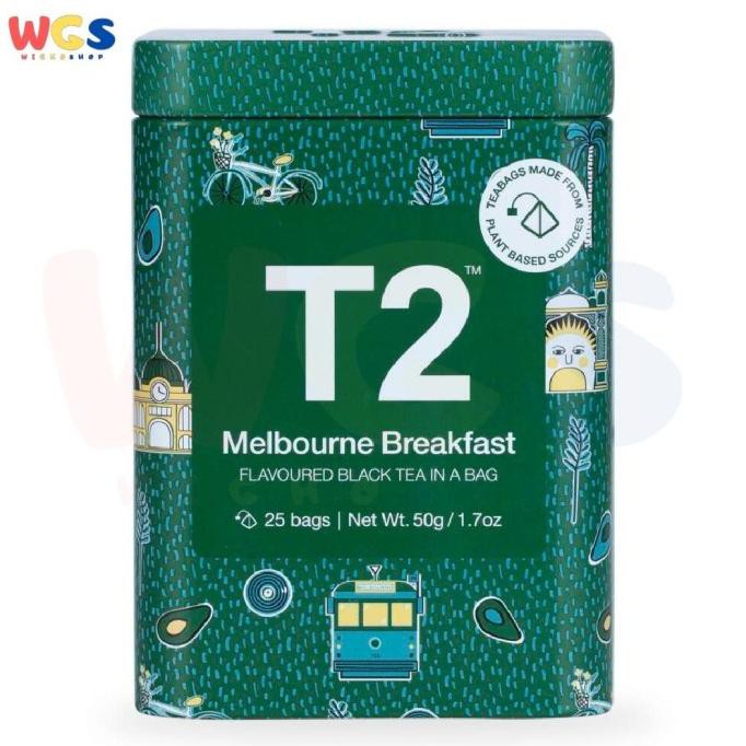 

Jual T2 Tea Melbourne Breakfast Black Tea Icon Tin 25 Tea Bags 50G Teh