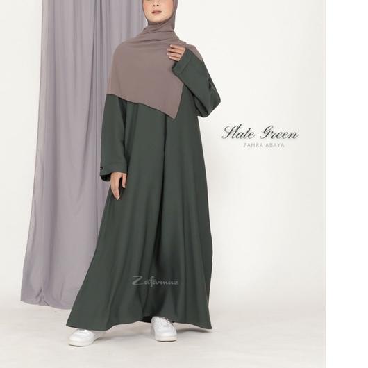 SHOPEE 9.9 Abaya HItam Abaya Syari Abaya Turki Abaya Jetblack Abaya Basic Abaya Polos ZAHRA [KODE 18