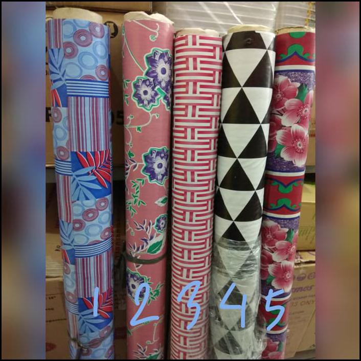 Karpet Meteran / Taplak Meja Plastik Meteran Motif
