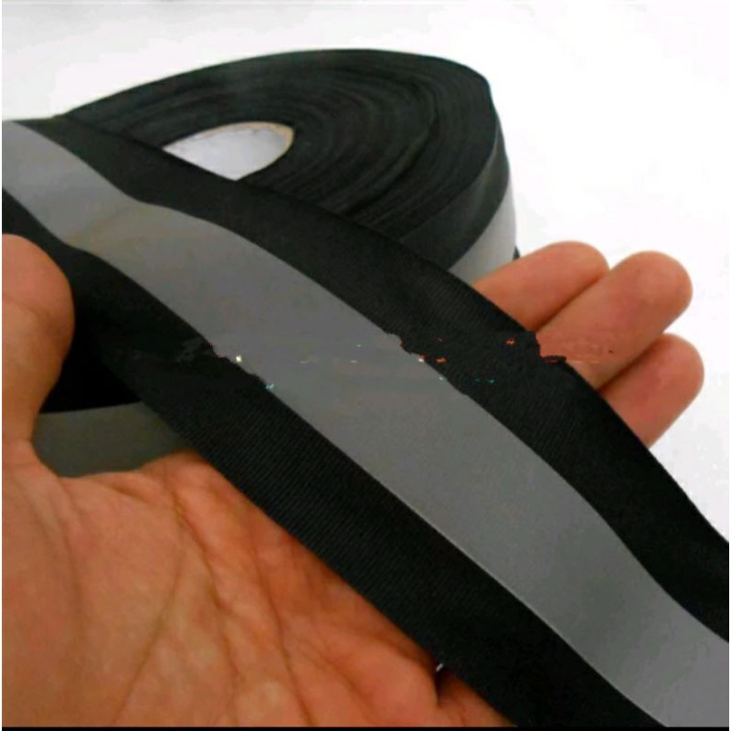 SCOTLIGHT FOSFOR HITAM KAIN LEBAR 5CM