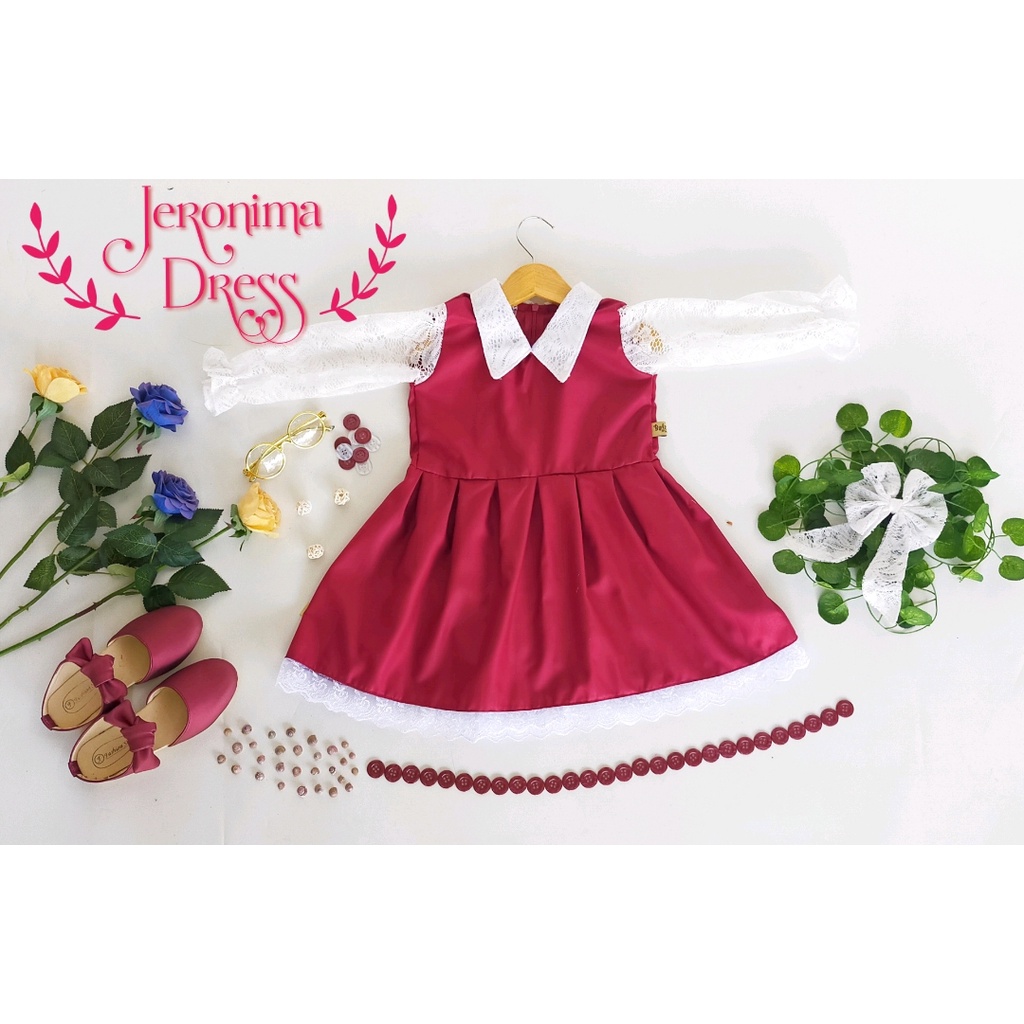 Dress Jeronima Anak Unik/Gaun Anak/Dress Anak murah meriah