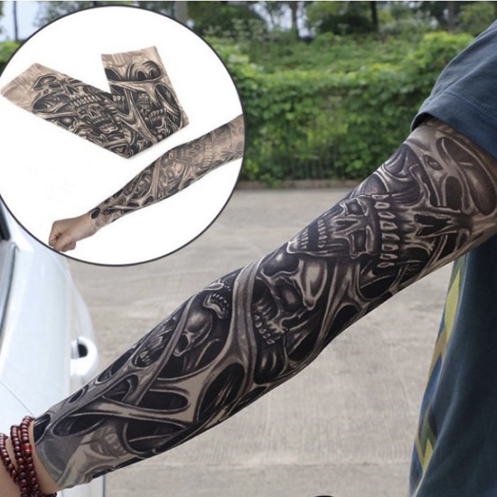 Menset Pelindung Lengan Motif Tatoo Arm sleeve Manset