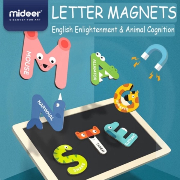 

~ Mainan 26p Huruf LETTER Edukasi MAGNETIC ANIMAL Number Dijual - Anak MIDEER Magnetic Diskon