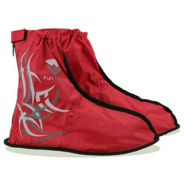 PROMO | Rain Cover Shoes | Jas Hujan Sepatu FUNCOVER TRIBAL Original-Merah