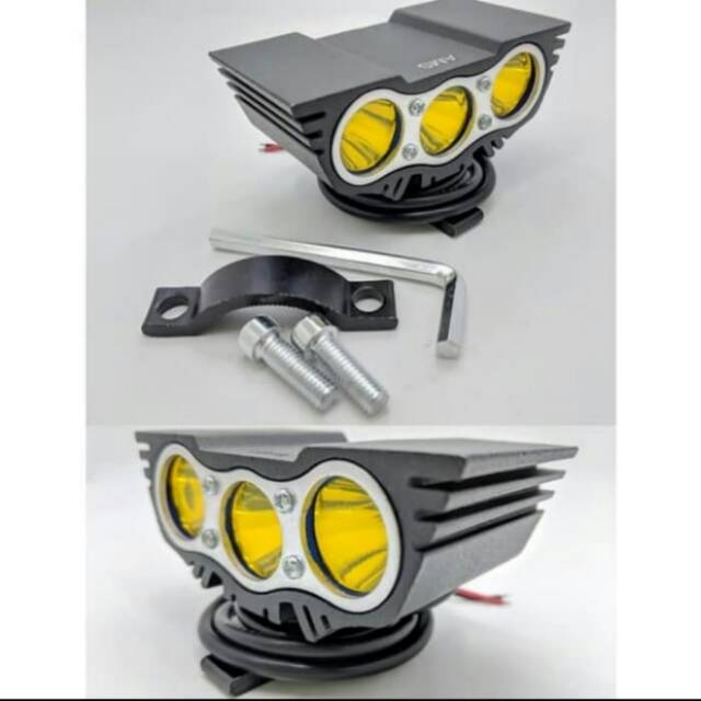 Lampu Tembak Sorot Kuning 3 mata for Nmax Aerox Lexi Adv Vario mio dll